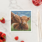 ハイランド牛のキス スタンダードカクテルナプキン (インサイチュ)