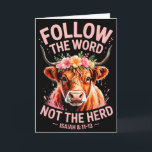 ハイランド牛のクリスチャン カード<br><div class="desc">ハイランド牛のクリスチャン</div>