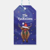 ハイランド牛のクリスマスギフトタグ ギフトタグ (裏面)