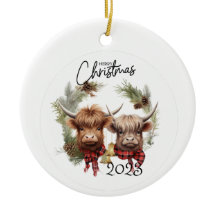 ハイランド牛のクリスマス