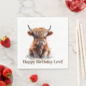 ハイランド牛のパーティーナプキン スタンダードランチョンナプキン (インサイチュ)