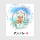 ハイランド牛のフローラ シール (シート)