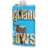 ハイランド牛の写真ロゴ、 フラスク (左)