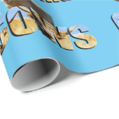 ハイランド牛の写真ロゴ ラッピングペーパー (ロールコーナー)