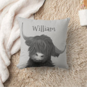 ハイランド牛の名前   クッション (ブランケット)