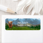 ハイランド牛の文房具 ラベル (インサイチュ)