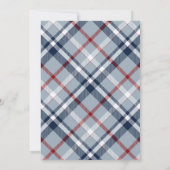 ハイランド牛の格子状の赤ちゃんシャワーの招待状 招待状 (裏面)