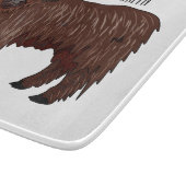 ハイランド牛の漫画イラストレーション カッティングボード (角)