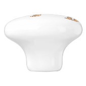 ハイランド牛の漫画イラストレーション セラミックノブ (側面)