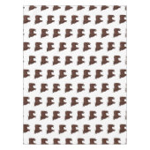 ハイランド牛の漫画イラストレーション テーブルクロス (正面)