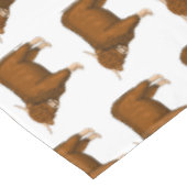 ハイランド牛の漫画イラストレーション テーブルクロス (アングル)