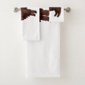 ハイランド牛の漫画イラストレーション バスタオルセット (インサイチュ)