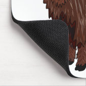 ハイランド牛の漫画イラストレーション マウスパッド (コーナー)