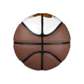 ハイランド牛の漫画イラストレーション ミニバスケットボール (右)