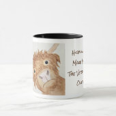 ハイランド牛の牛オリジナルアートマグ マグカップ (中央)