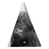 ハイランド牛の白黒#4 パーティーハット (右)