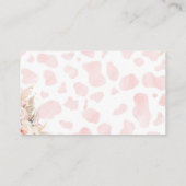 ハイランド牛の神聖な牛の赤ちゃんシャワー囲いカード エンクロージャーカード (裏面)