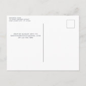 ハイランド牛の秋かわいい子牛の赤ちゃんシャワー インビテーションポストカード (裏面)