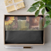 ハイランド牛の素朴フローラガーデンデコパージュ 薄葉紙 (ギフト)