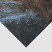 ハイランド牛の素朴納屋周囲の庭クリスマスデクページ 薄葉紙 (詳細)