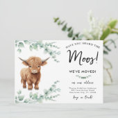 ハイランド牛の緑のファーム新しいアドレス移動 案内状 (スタンド正面)