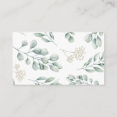 ハイランド牛の緑の女の子おむつラッフル エンクロージャーカード (裏面)