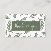 ハイランド牛の緑の赤ちゃん感謝していシャワーあなた エンクロージャーカード (正面)