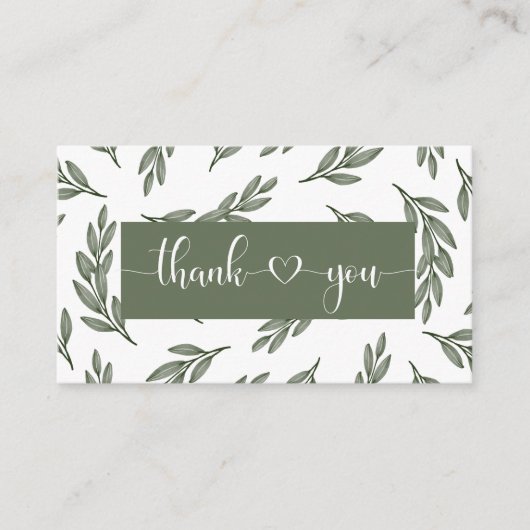 ハイランド牛の緑の赤ちゃん感謝していシャワーあなた エンクロージャーカード (正面)