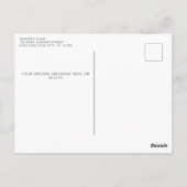 ハイランド牛の緑の農場の赤ちゃんシャワーありがとう ポストカード (裏面)