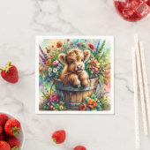 ハイランド牛の花 スタンダードカクテルナプキン (インサイチュ)