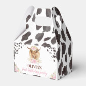 ハイランド牛の誕生日パーティーのお願いボックス フェイバーボックス (裏面サイド)