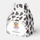 ハイランド牛の誕生日パーティーのお願いボックス フェイバーボックス (裏面サイド)