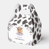 ハイランド牛の誕生日パーティーのお願いボックス フェイバーボックス (正面サイド)