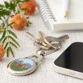 ハイランド牛の贈り物&アクセサリー キーホルダー (側面)