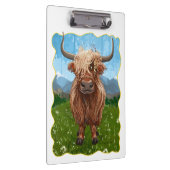 ハイランド牛の贈り物&アクセサリー クリップボード (右)