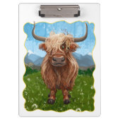 ハイランド牛の贈り物&アクセサリー クリップボード (正面)
