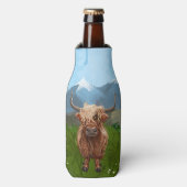 ハイランド牛の贈り物&アクセサリー ボトルクーラー (ボトル正面)