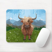 ハイランド牛の贈り物&アクセサリー マウスパッド (マウス)
