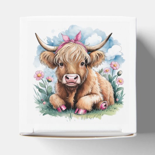 ハイランド牛の赤ちゃんシャワーブリス フェイバーボックス (上部)