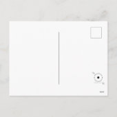 ハイランド牛の雪のクリスマスパーソナライズされた シーズンポストカード (裏面)