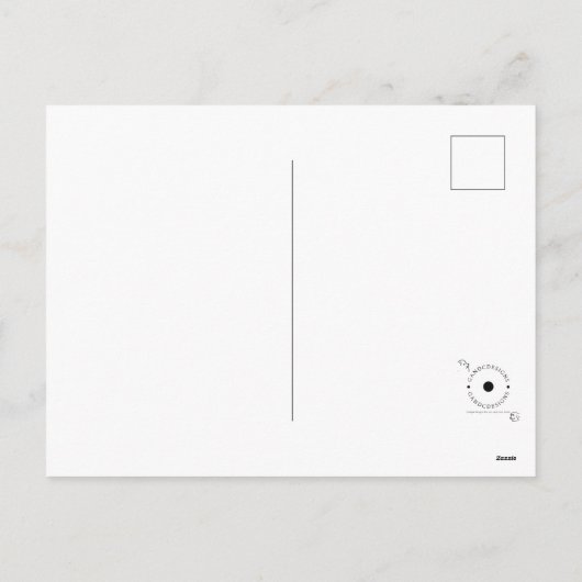 ハイランド牛の雪のクリスマスパーソナライズされた シーズンポストカード (裏面)