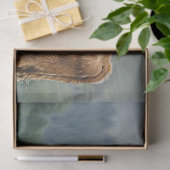 ハイランド牛の霧の朝のデコページ 薄葉紙 (ギフト)