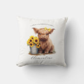 ハイランド牛ひまわりバケツ クッション (正面)