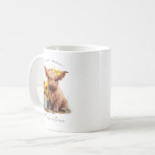 ハイランド牛ひまわりバケツ コーヒーマグカップ (正面左)