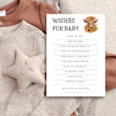 ハイランド牛ひまわり花赤ちゃんのシャワーカードを願う 招待状