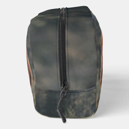 ハイランド牛ふくらはぎ秋の草モノグラムイニシャル ドップキット (右)