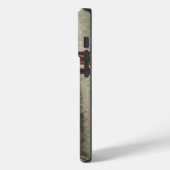 ハイランド牛ふくらはぎ秋の草モノグラムイニシャル Case-Mate iPhoneケース (裏面 / 左)
