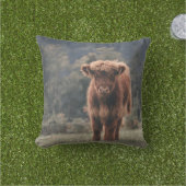 ハイランド牛ふくらはぎ秋の草原 アウトドアクッション (芝生)