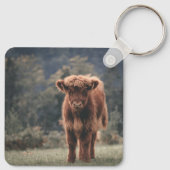 ハイランド牛ふくらはぎ秋の草原 キーホルダー (裏面)