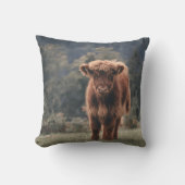 ハイランド牛ふくらはぎ秋の草原 クッション (正面)